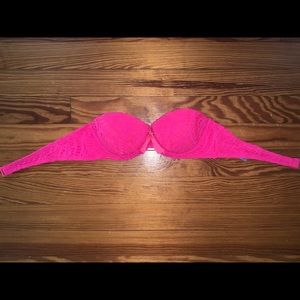 American eagle hot pink lace bathing suit top
